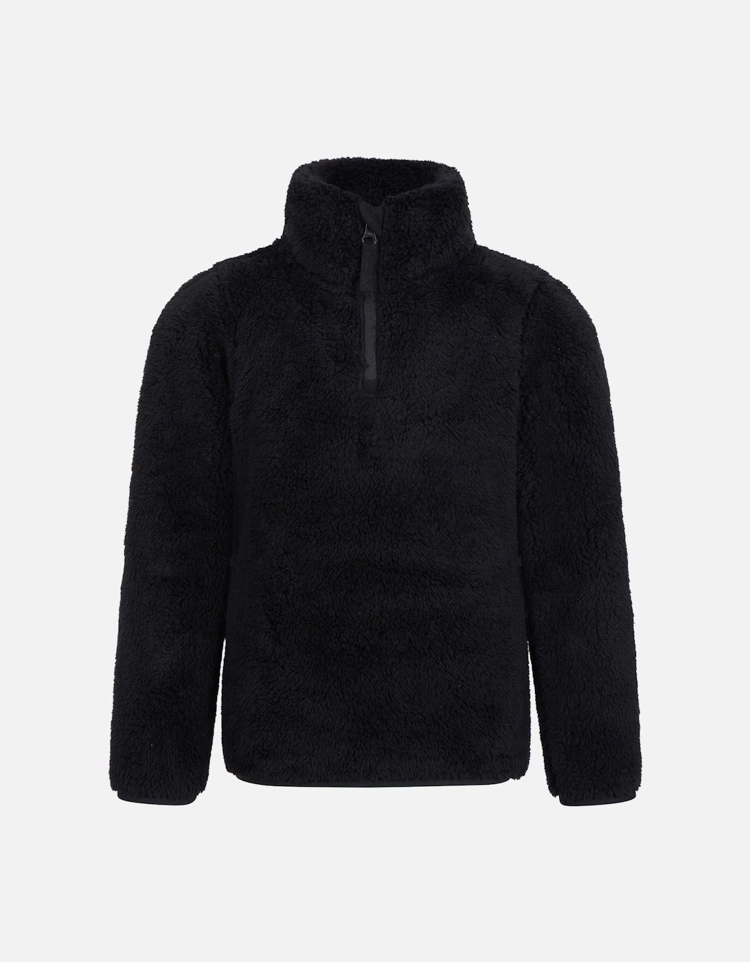 Mountain Warehouse Boys Black Childrens/ Teddy Half Zip Fleece Top - Size: 3 Years/4 Years Kids