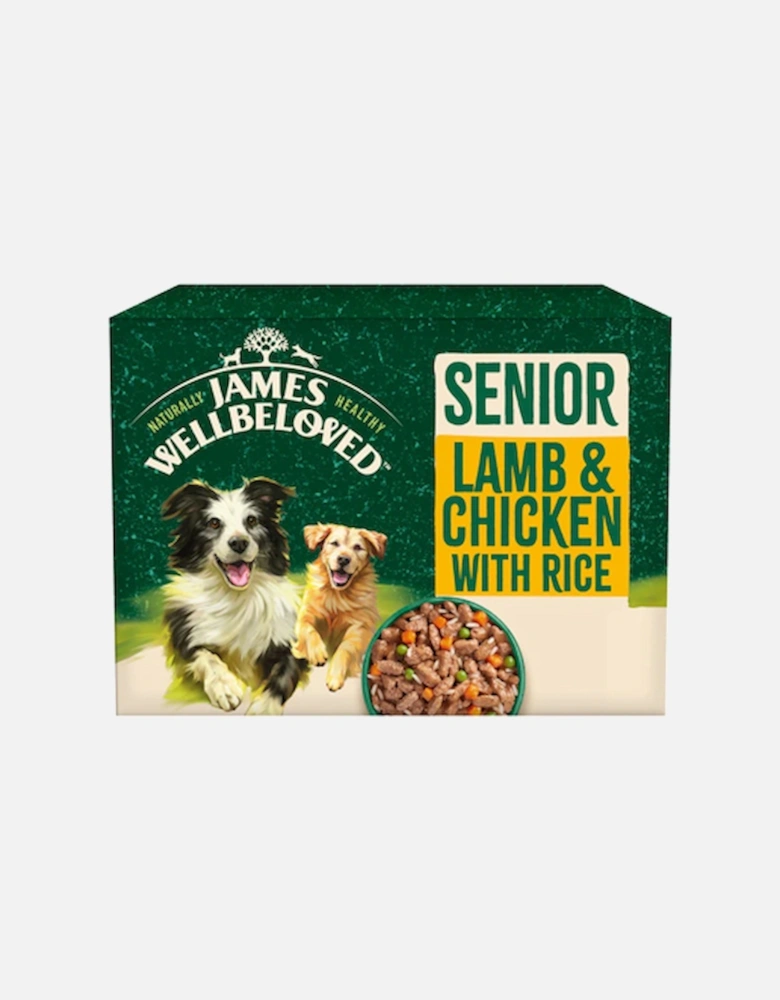 Senior Dog Food Pouches Lamb in Gravy 12pk 90g