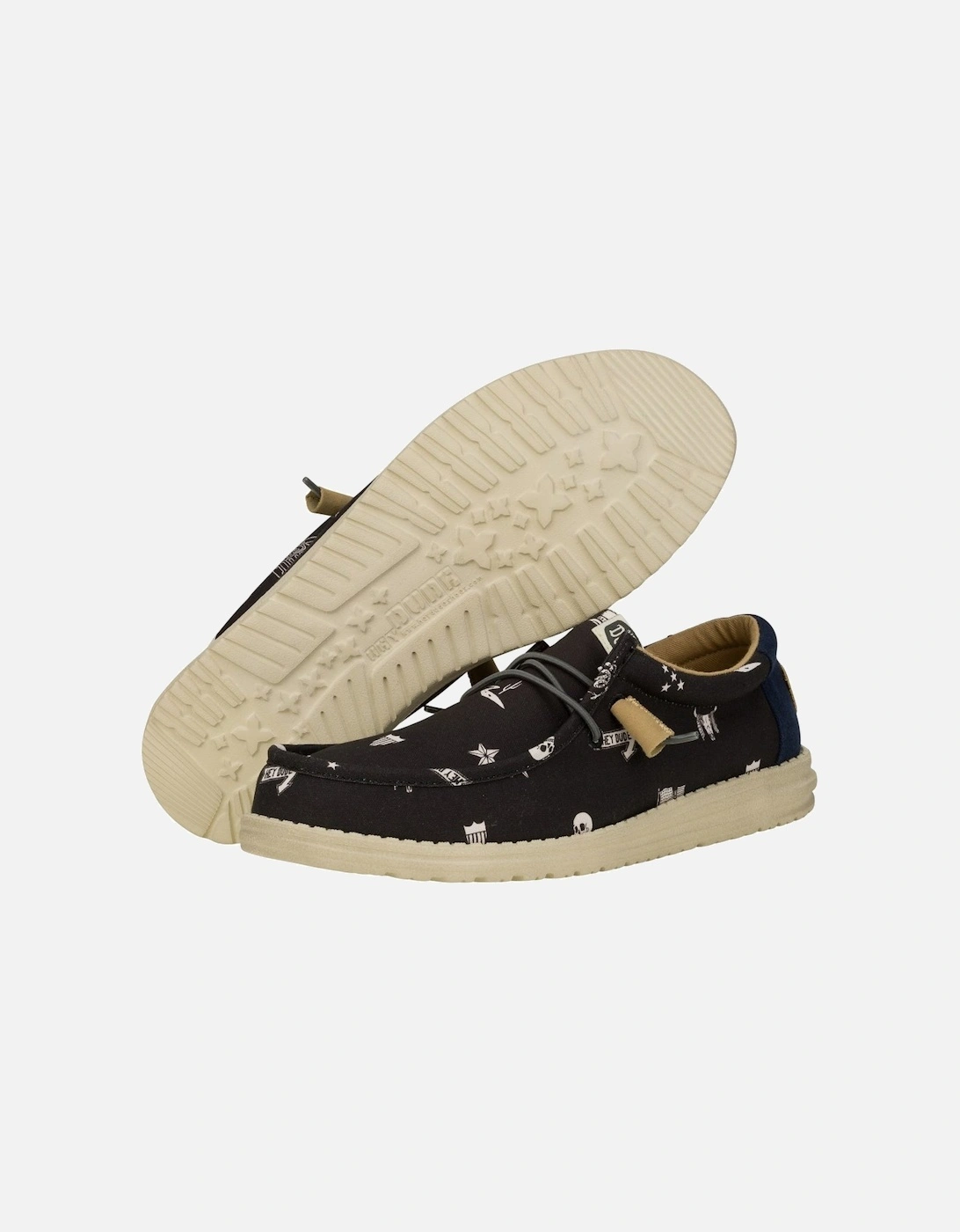 Wally Stars N Skulls Mens Shoes