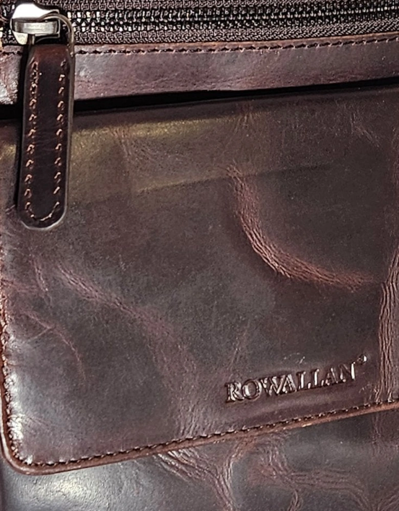 Rowallan Leather Trojan Body Bag Brown