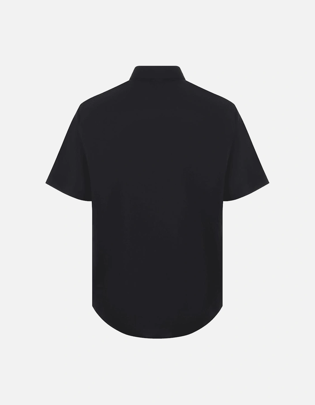 Printed Logo Black Short Sleeve Shirt