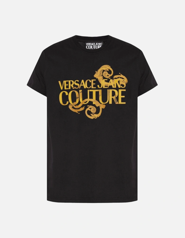 Cotton Logo Black/Gold T-Shirt