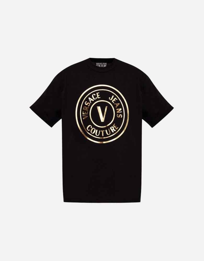 V-Emblem Logo Black/Gold T-Shirt