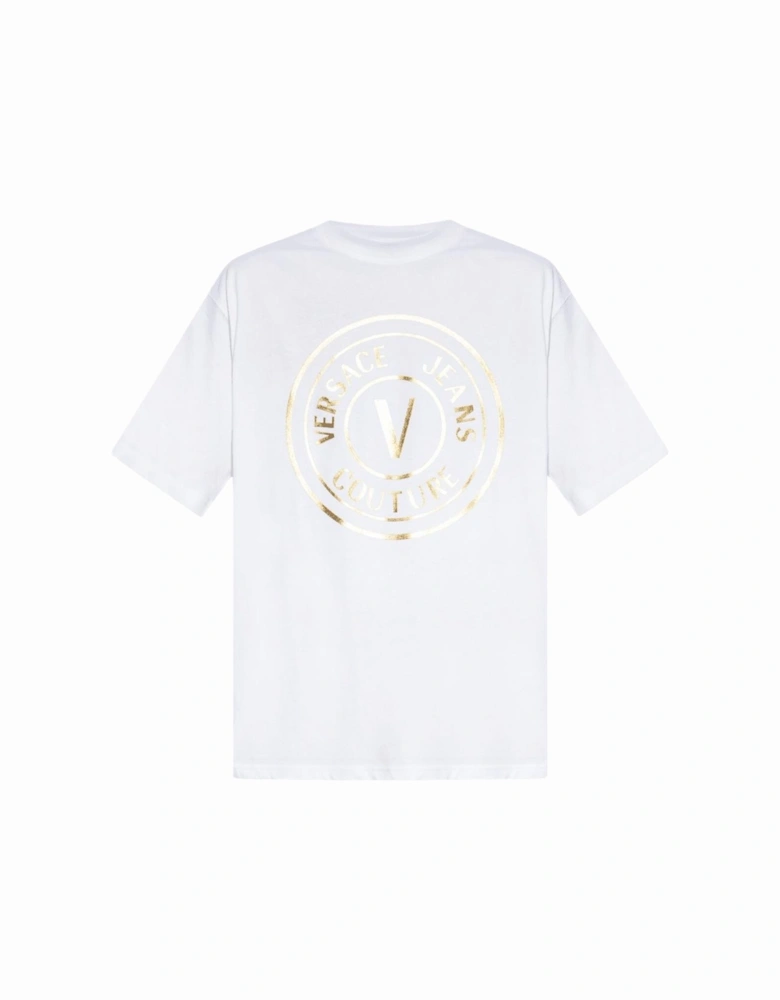 V-Emblem Logo White/Gold T-Shirt