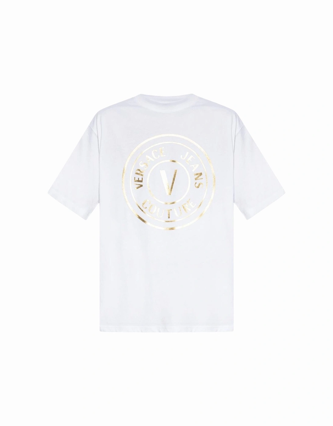 V-Emblem Logo White/Gold T-Shirt, 3 of 2