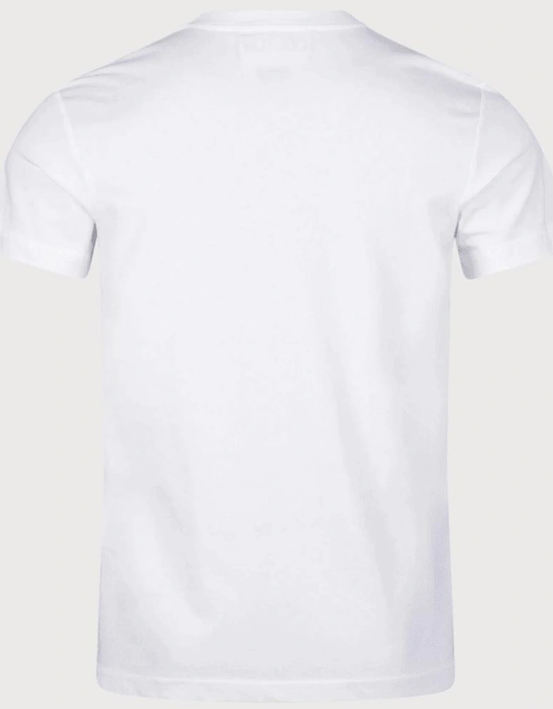 Basic V-Emblem Logo White/Gold T-Shirt