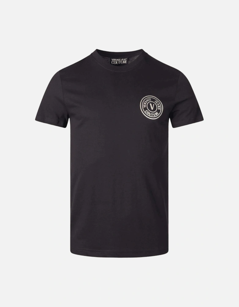 Basic V-Emblem Logo Black/Gold T-Shirt