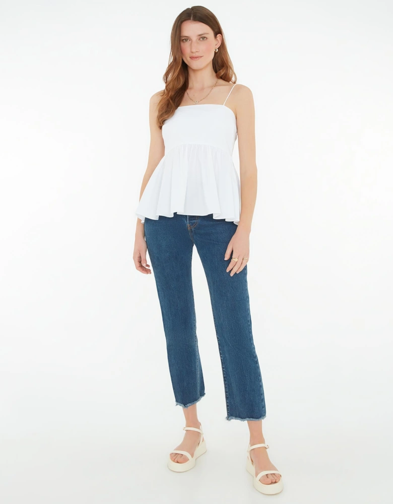 Matona Cami Top in White