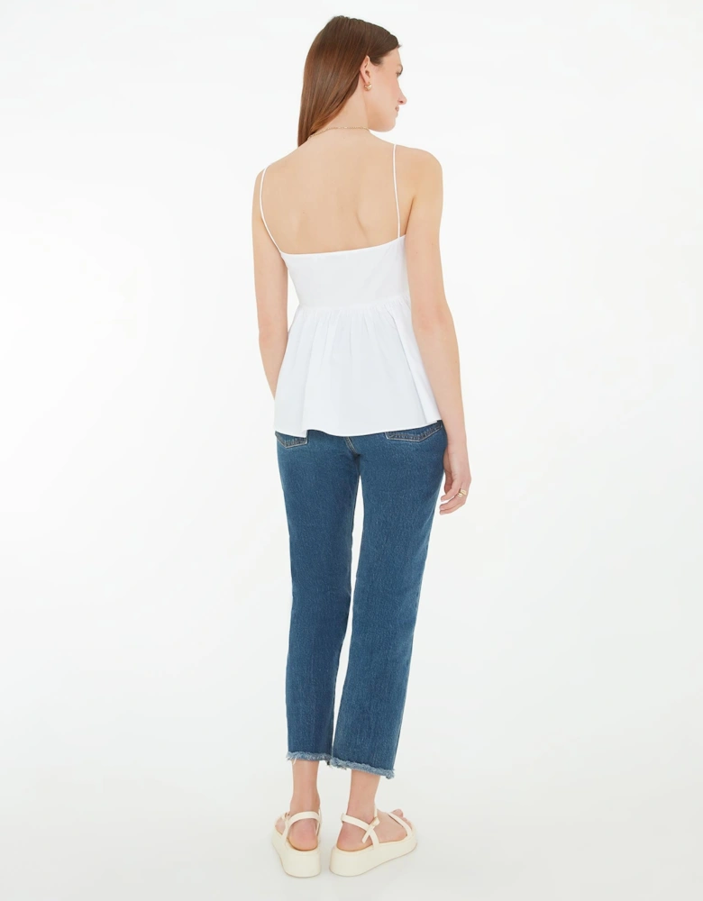 Matona Cami Top in White