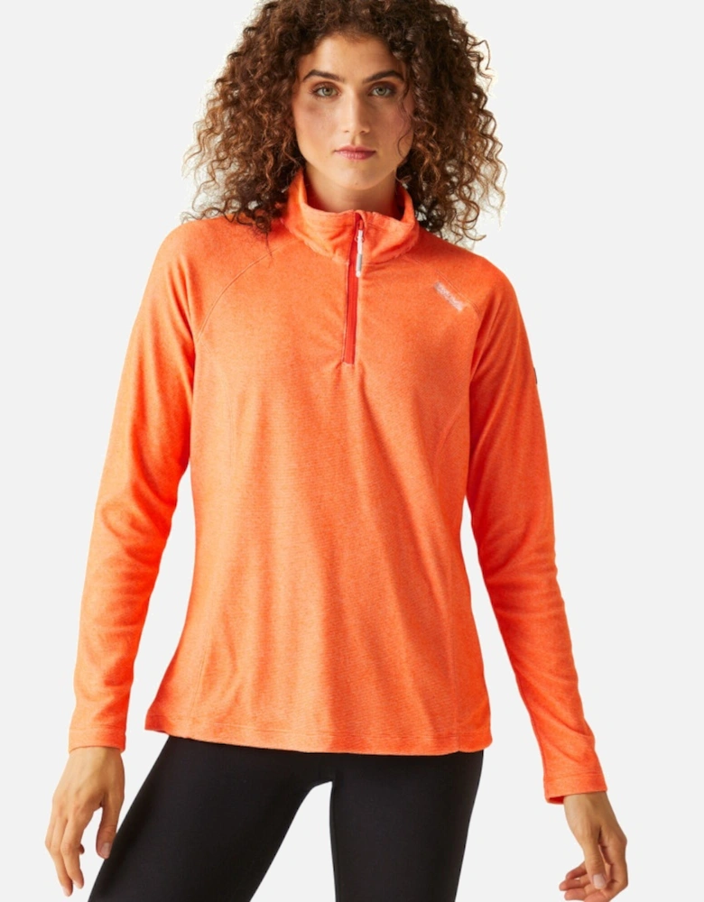 Womens Montes Half Zip Lightweight Microfleece Top