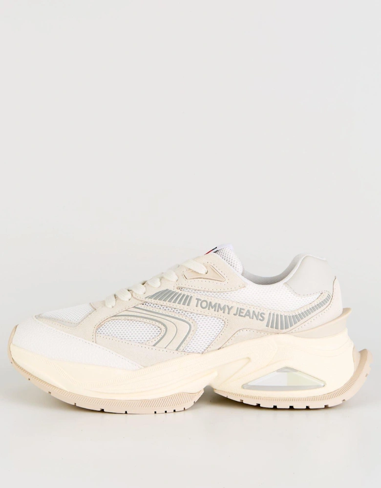 Retro Chunky Runner Trainer - White