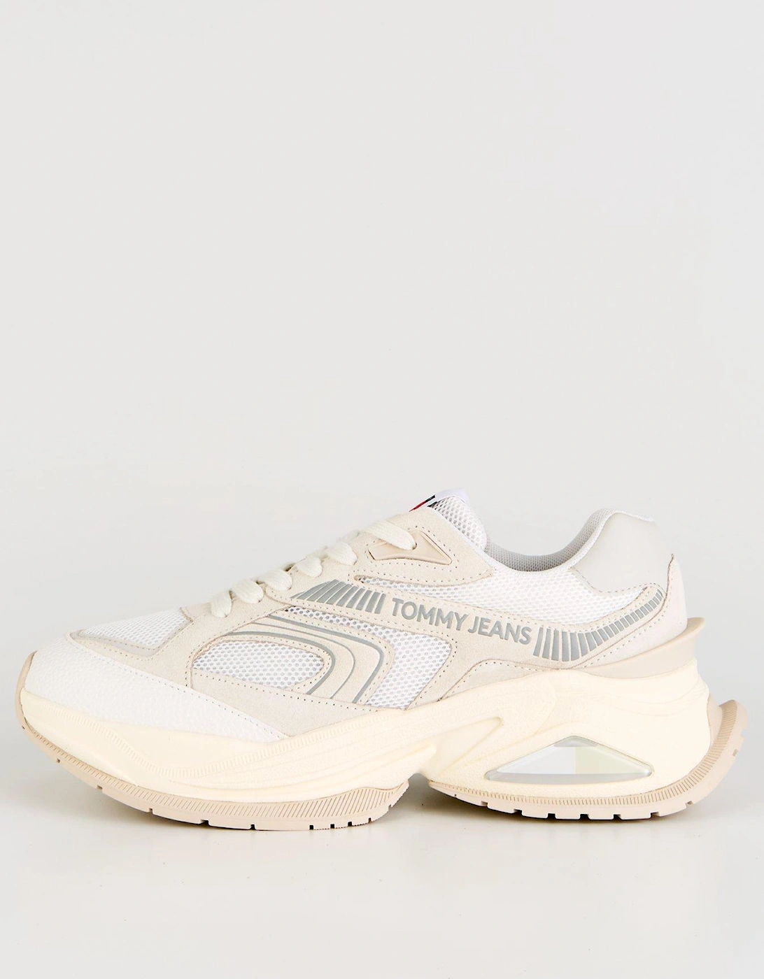 Retro Chunky Runner Trainer - White, 7 of 6