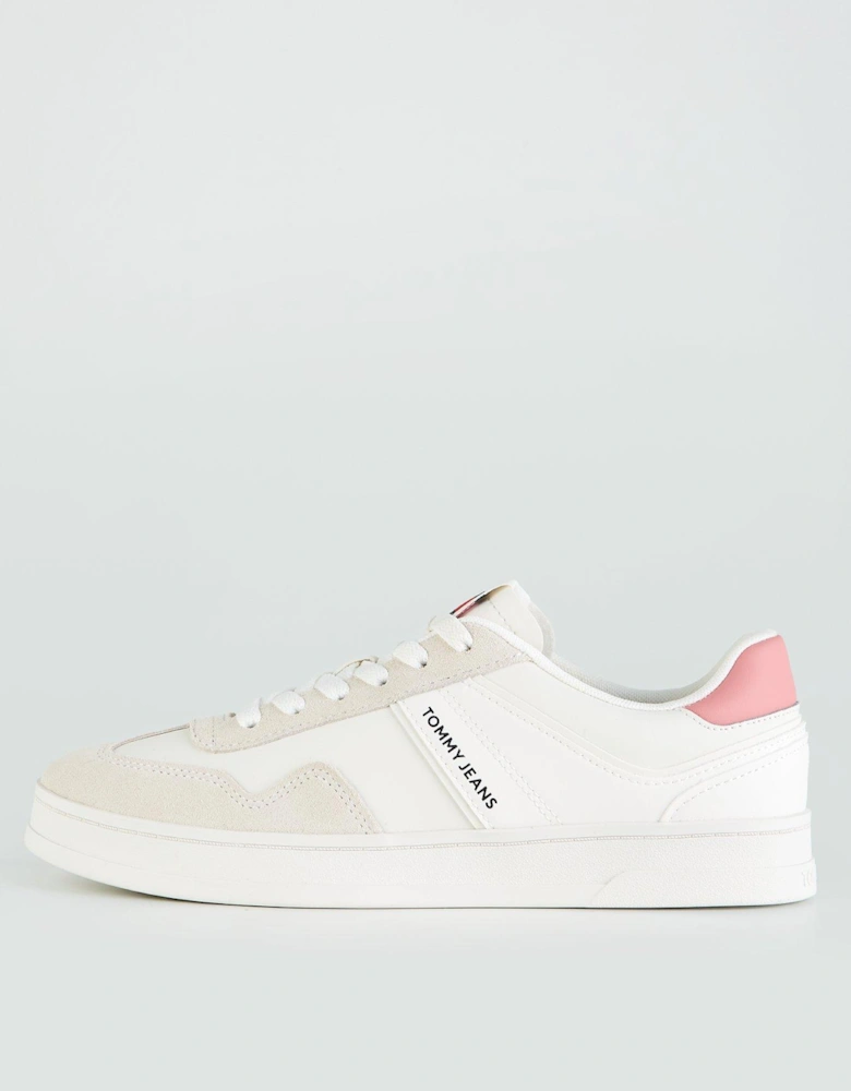 Leather Court Trainer - White