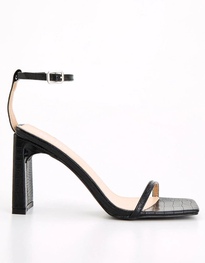 Raenna Heeled Sandal - Black