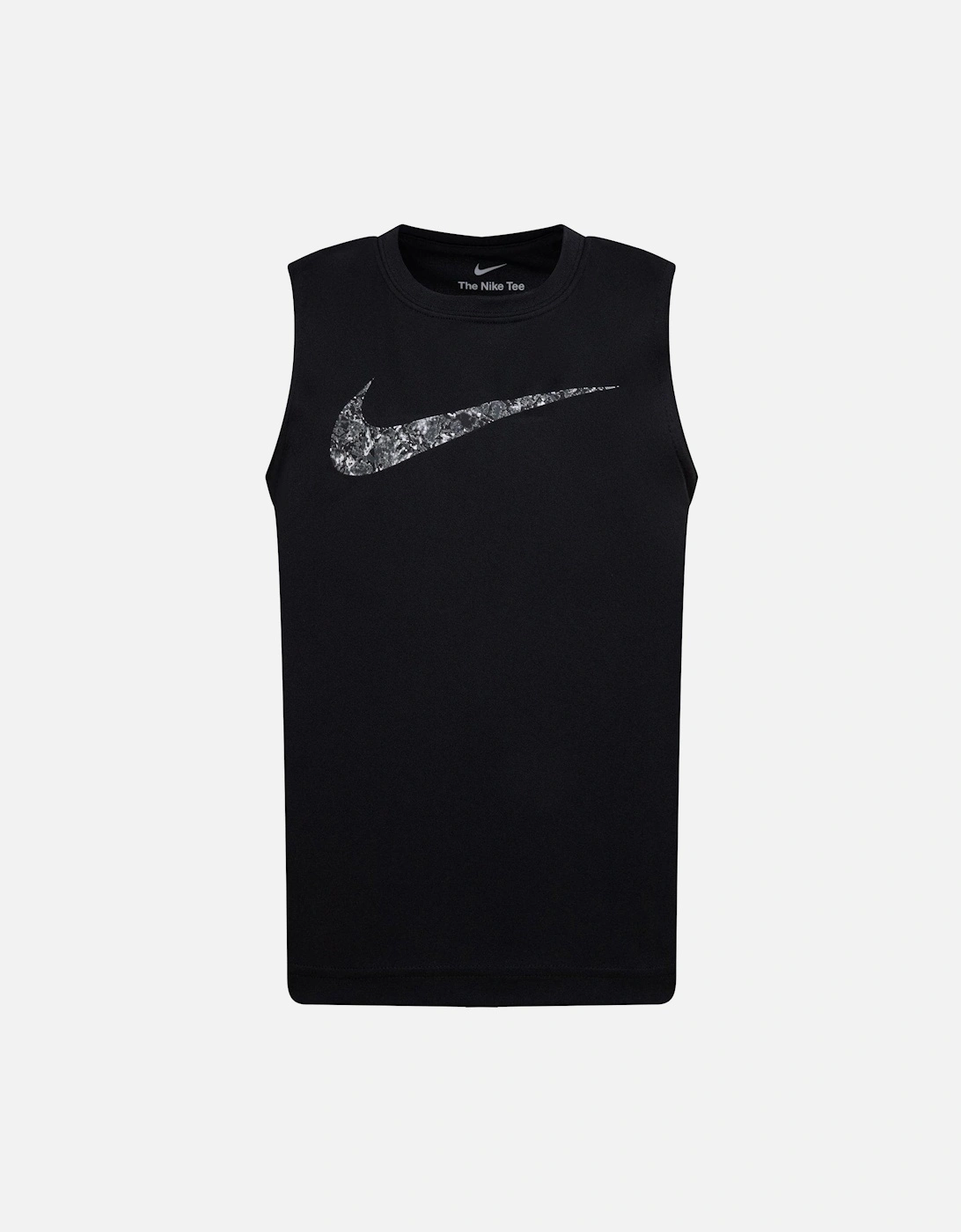 Kids Boys Swoosh Tank - Black, 5 of 4