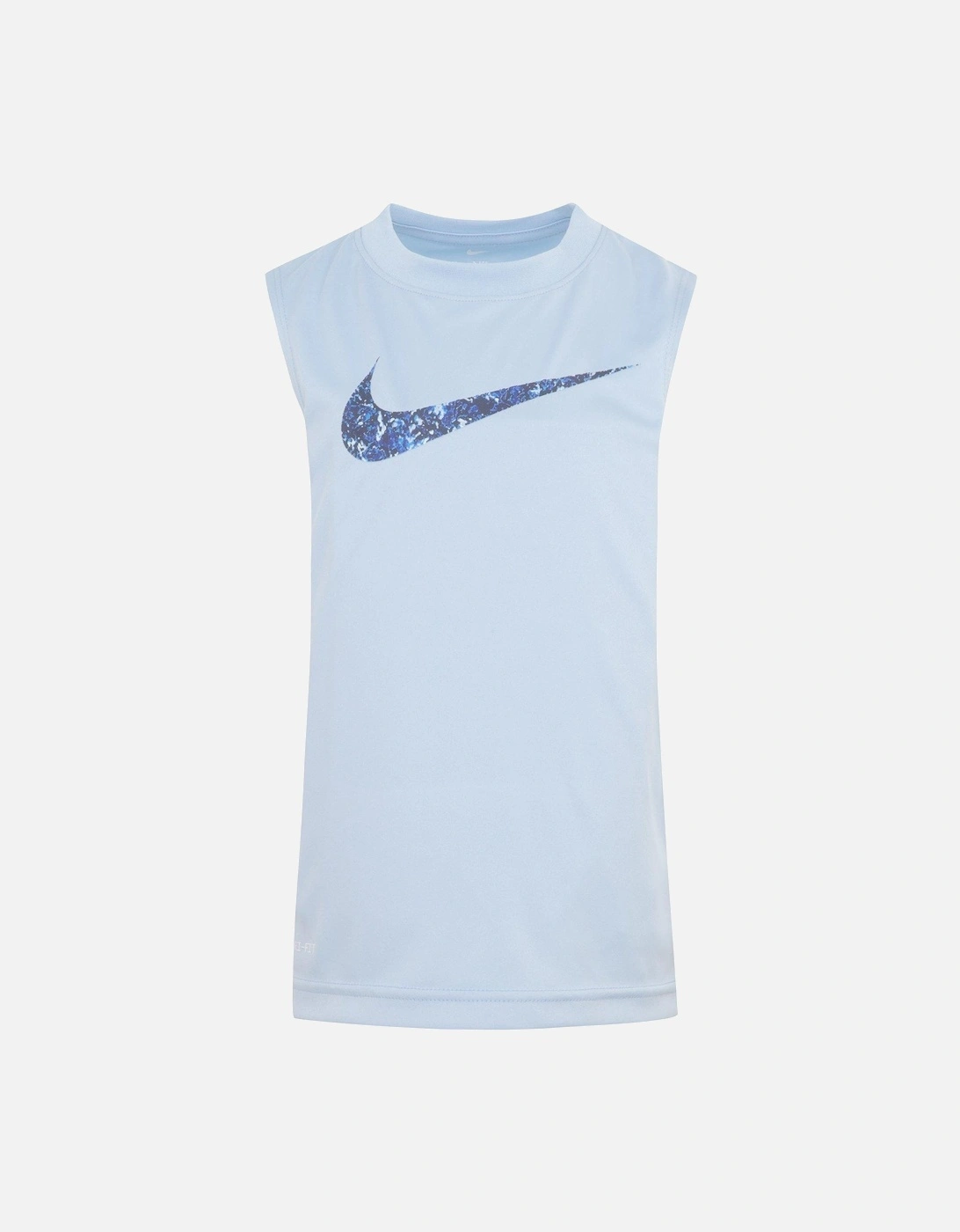 Kids Boys Swoosh Tank - Blue, 4 of 3