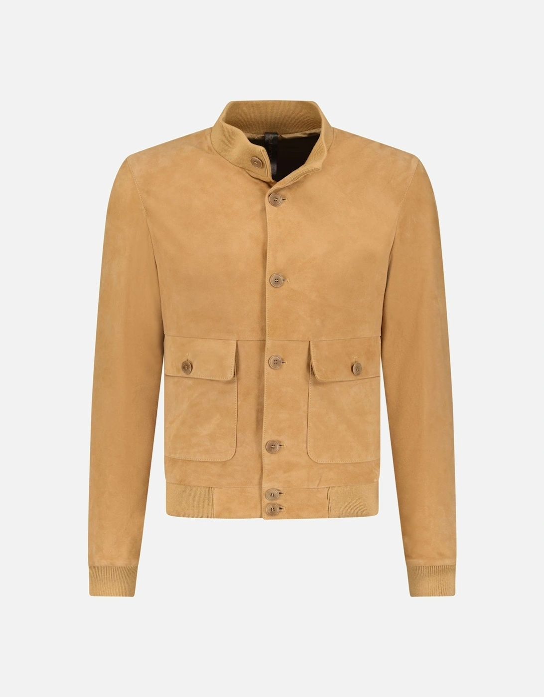 Button-Up Suede Jacket Beige, 4 of 3