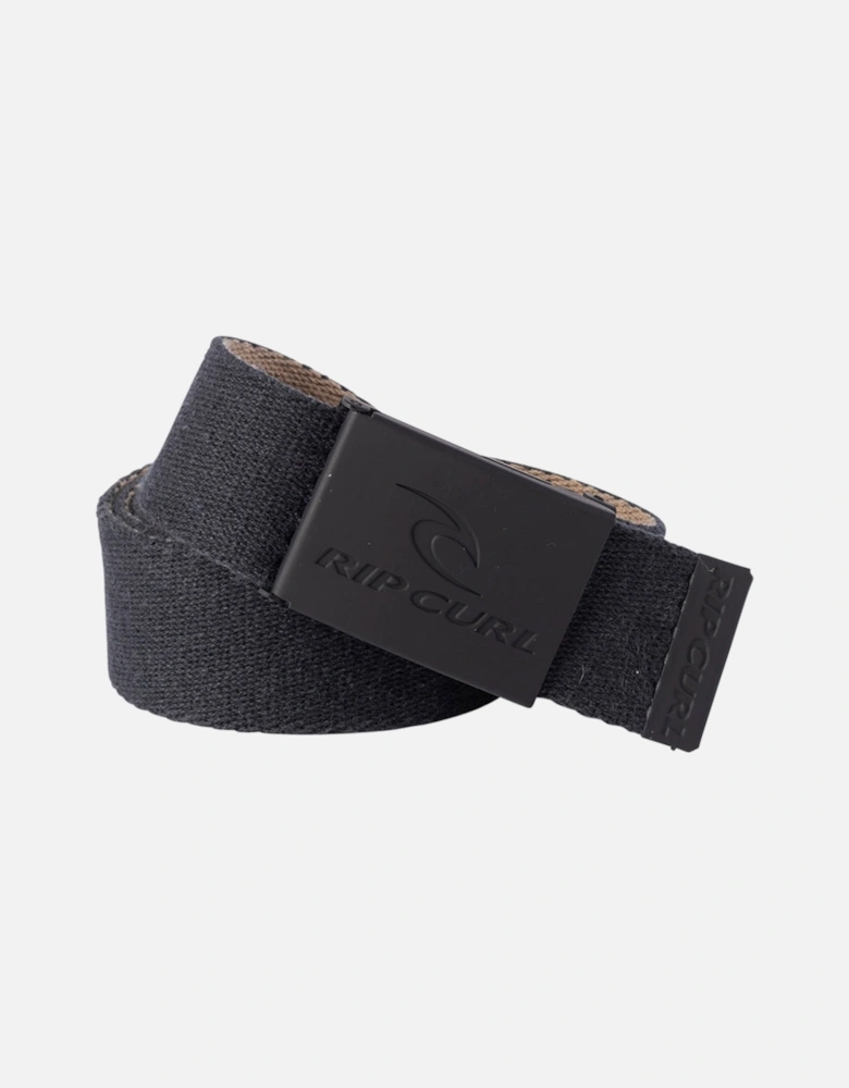 Rip Curl Mens Snap Revo Metal Buckle Webbed Belt