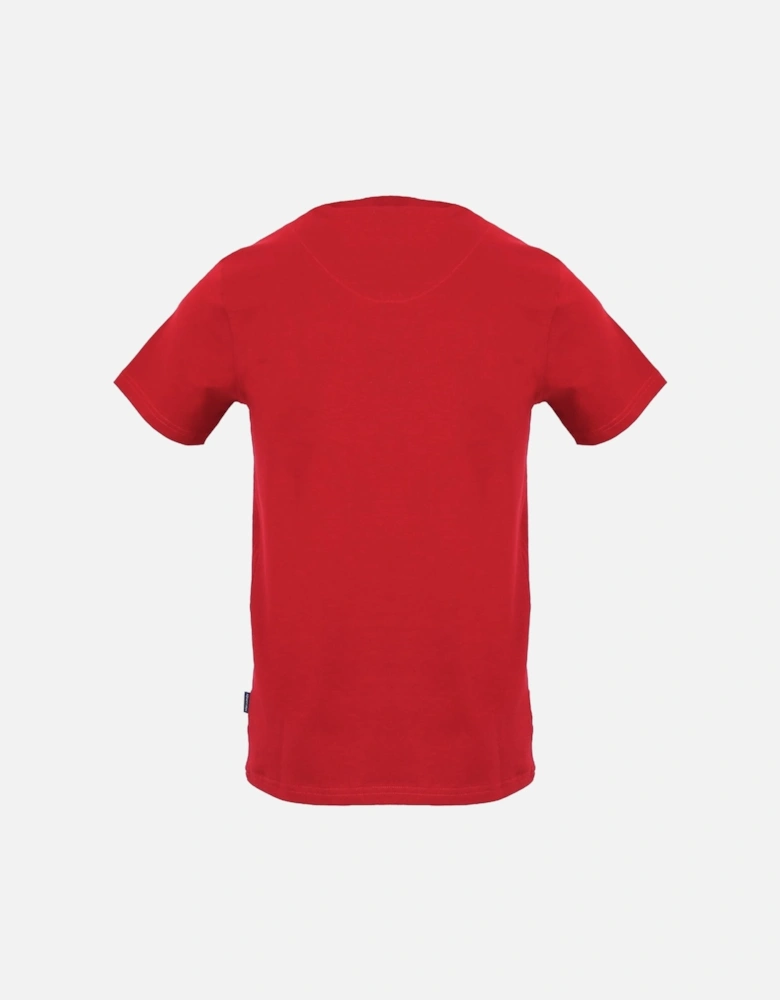 Small London Circle Logo Red T Shirt