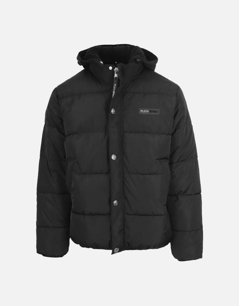 Plein Sport Bold Logo Padded Black Jacket