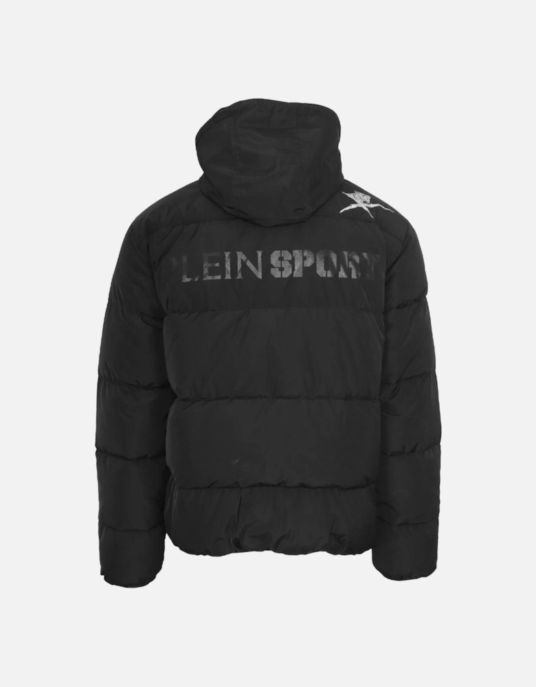 Plein Sport Bold Logo Padded Black Jacket