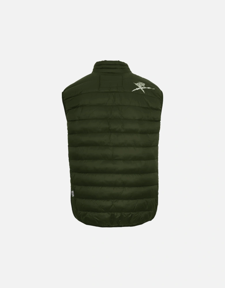 Plein Sport Patch Logo Green Gilet Jacket