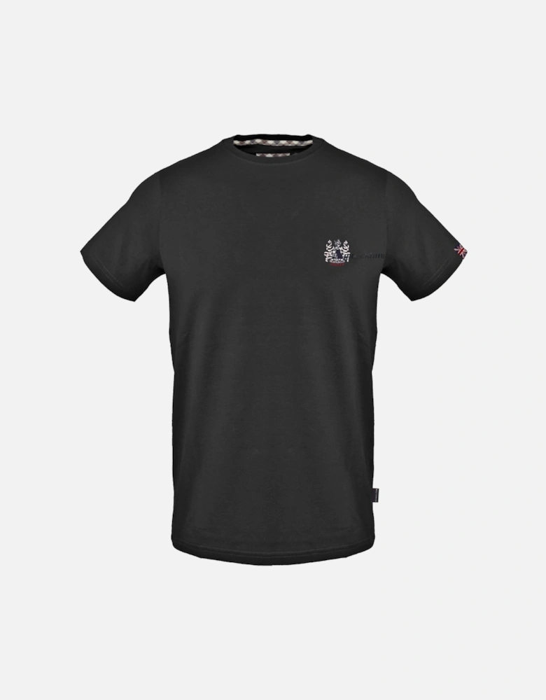 Small Aldis Chest Logo Black T Shirt