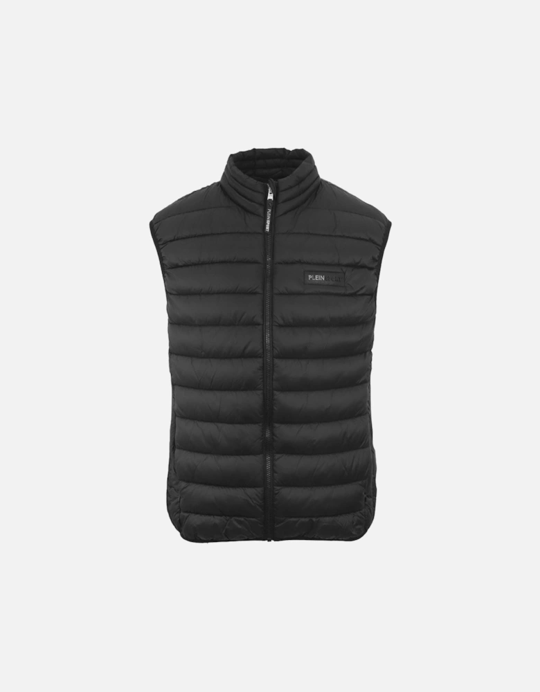 Plein Sport Patch Logo Black Gilet Jacket