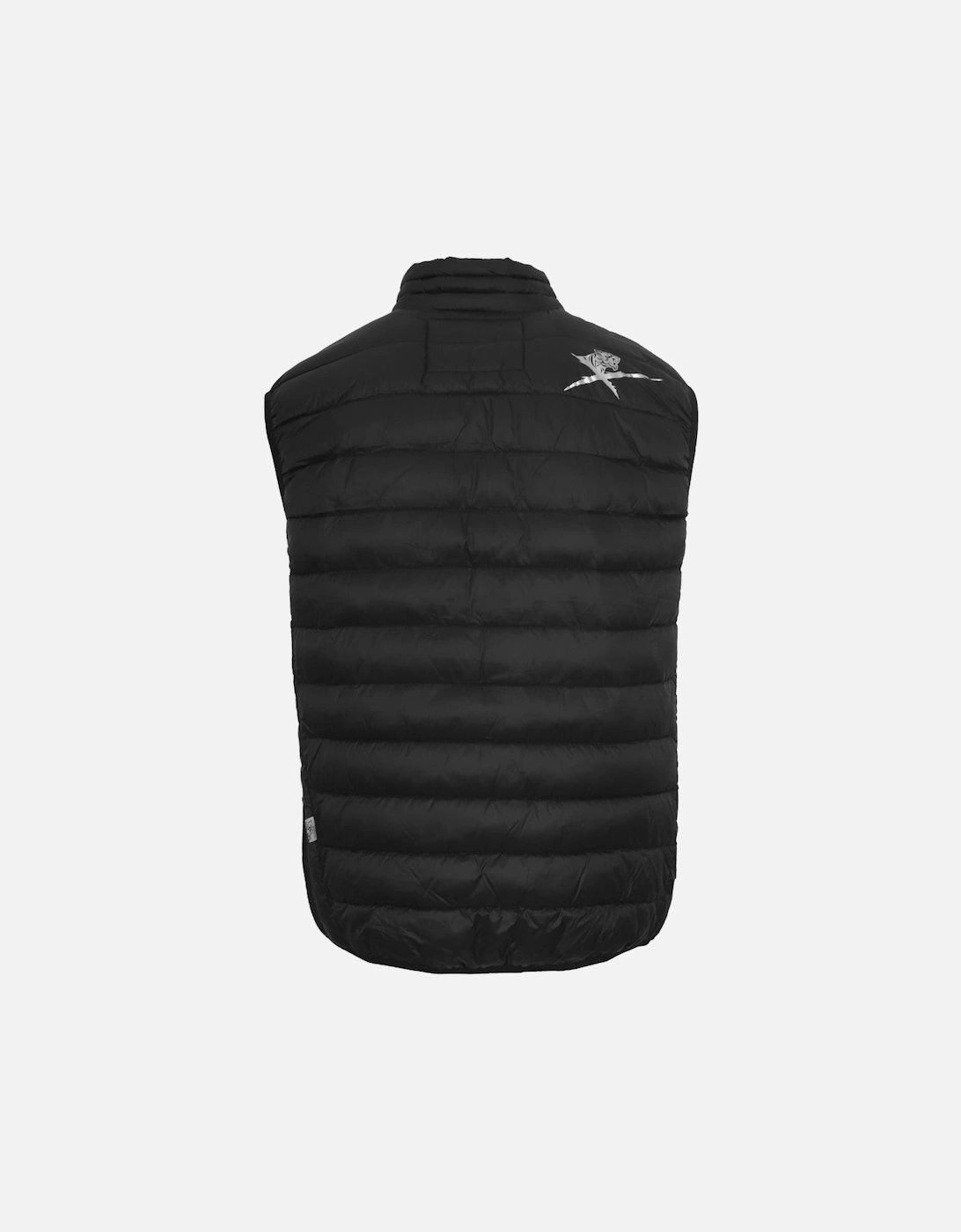 Plein Sport Patch Logo Black Gilet Jacket