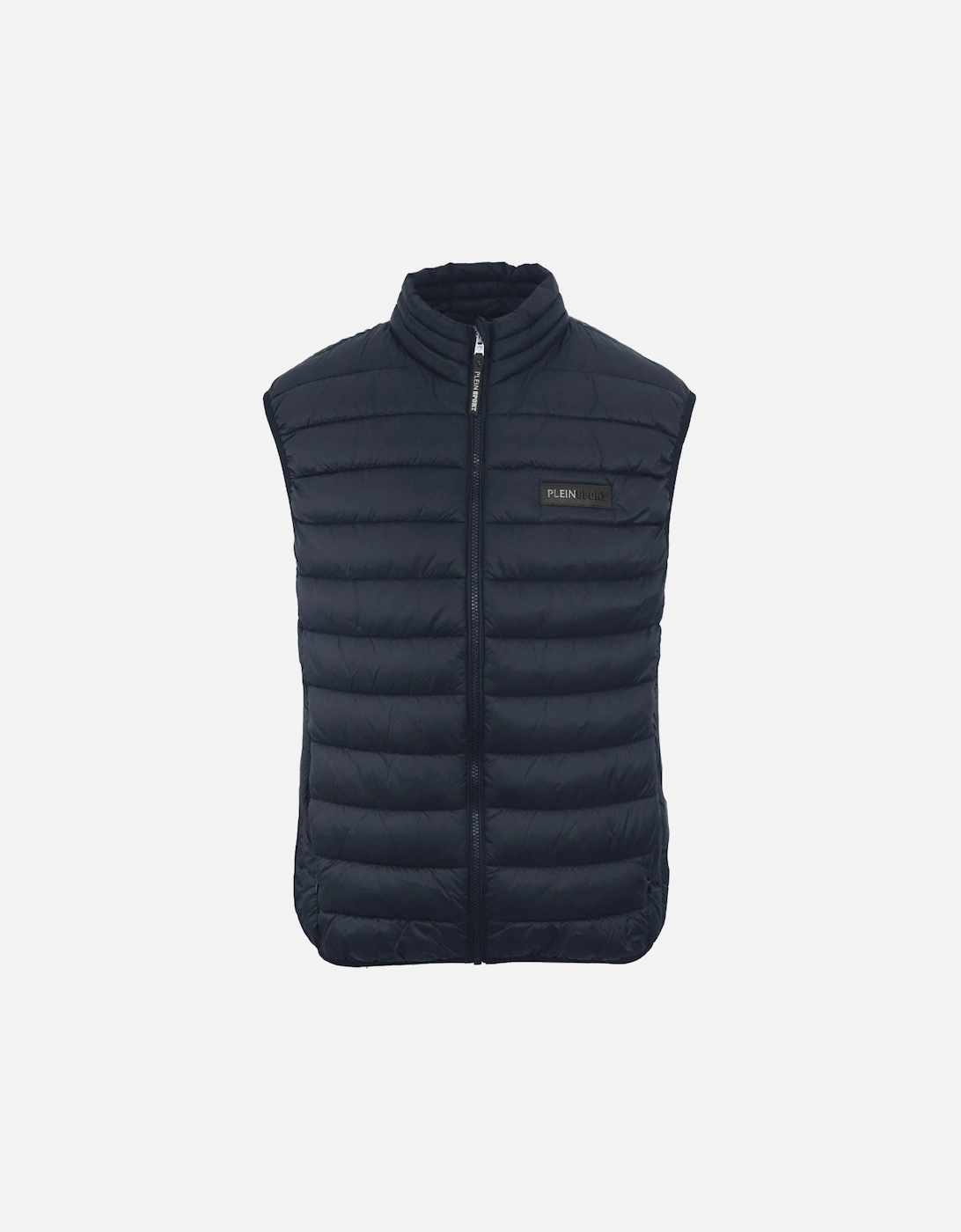 Plein Sport Patch Logo Blue Gilet Jacket, 3 of 2