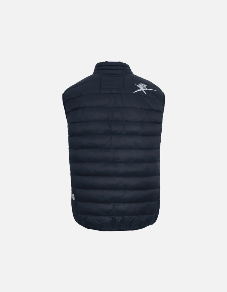 Plein Sport Patch Logo Blue Gilet Jacket