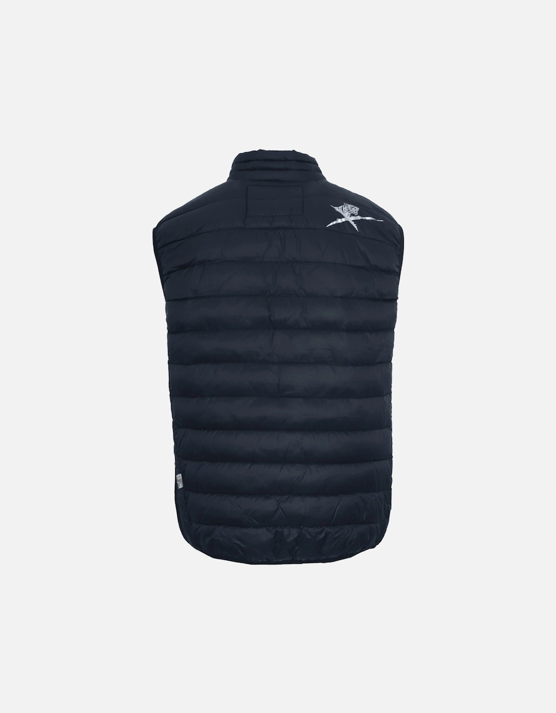 Plein Sport Patch Logo Blue Gilet Jacket