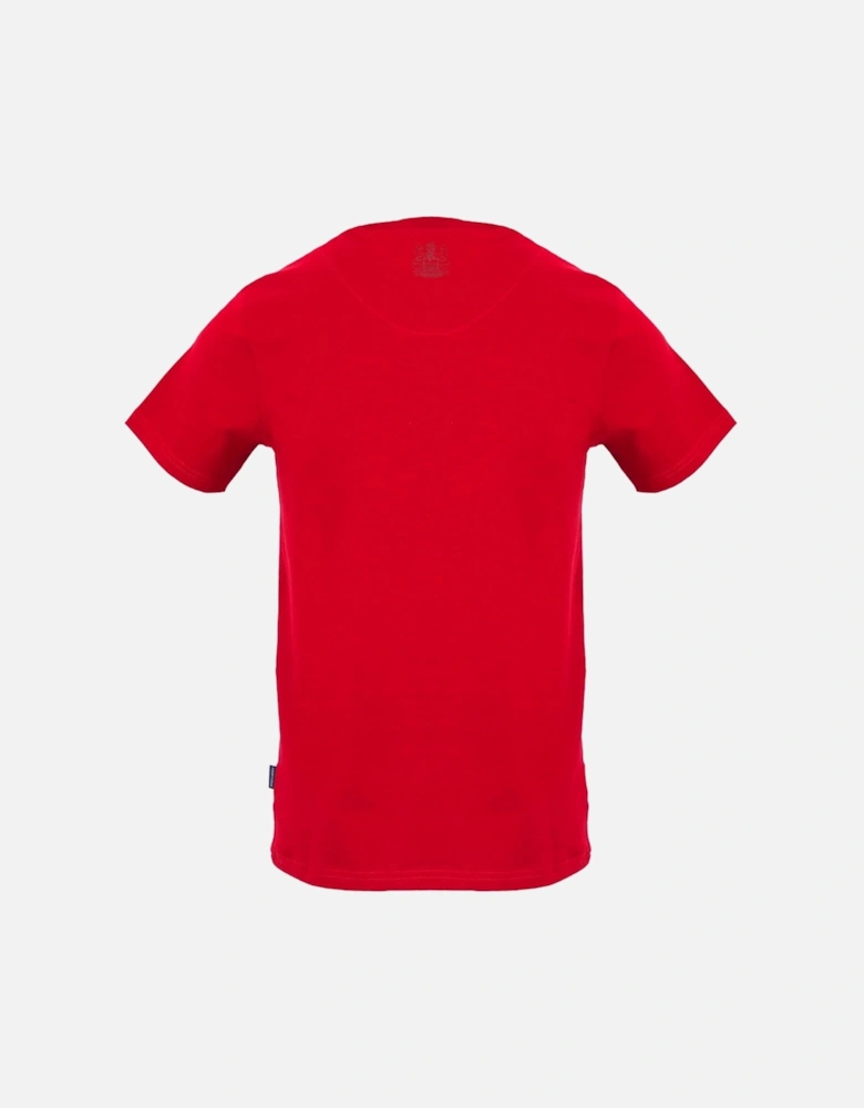 Shoulder Brand Logo Red T Shirt