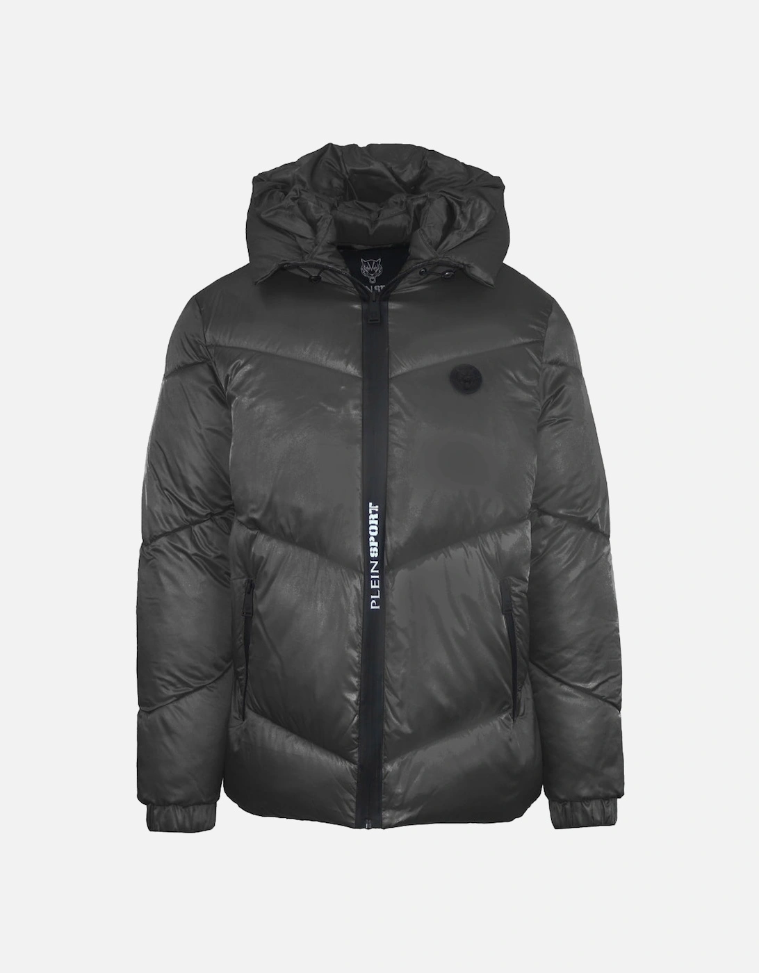 Plein Sport Shiny Padded Black Jacket, 3 of 2