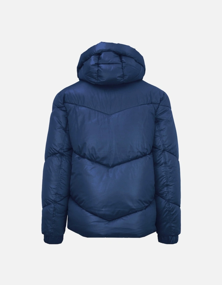 Plein Sport Shiny Padded Navy Blue Jacket