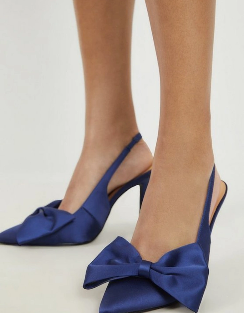 Bow Detail Sling Back Heel