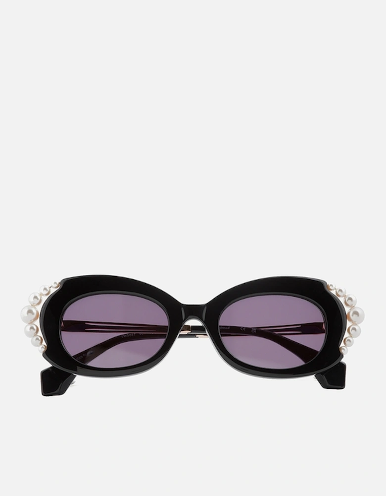 Embellished Acetate Cat-Eye Sunglasses