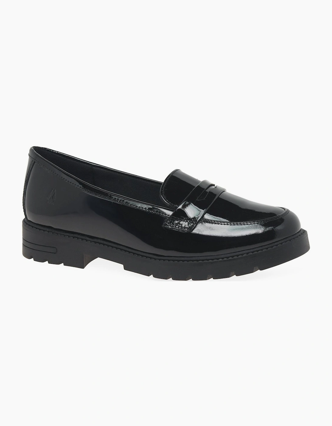 Hush Puppies Girls Black 'S Hazel Senior School Shoes  5 (Older)/F (Standard) Junior Size 5 Kids