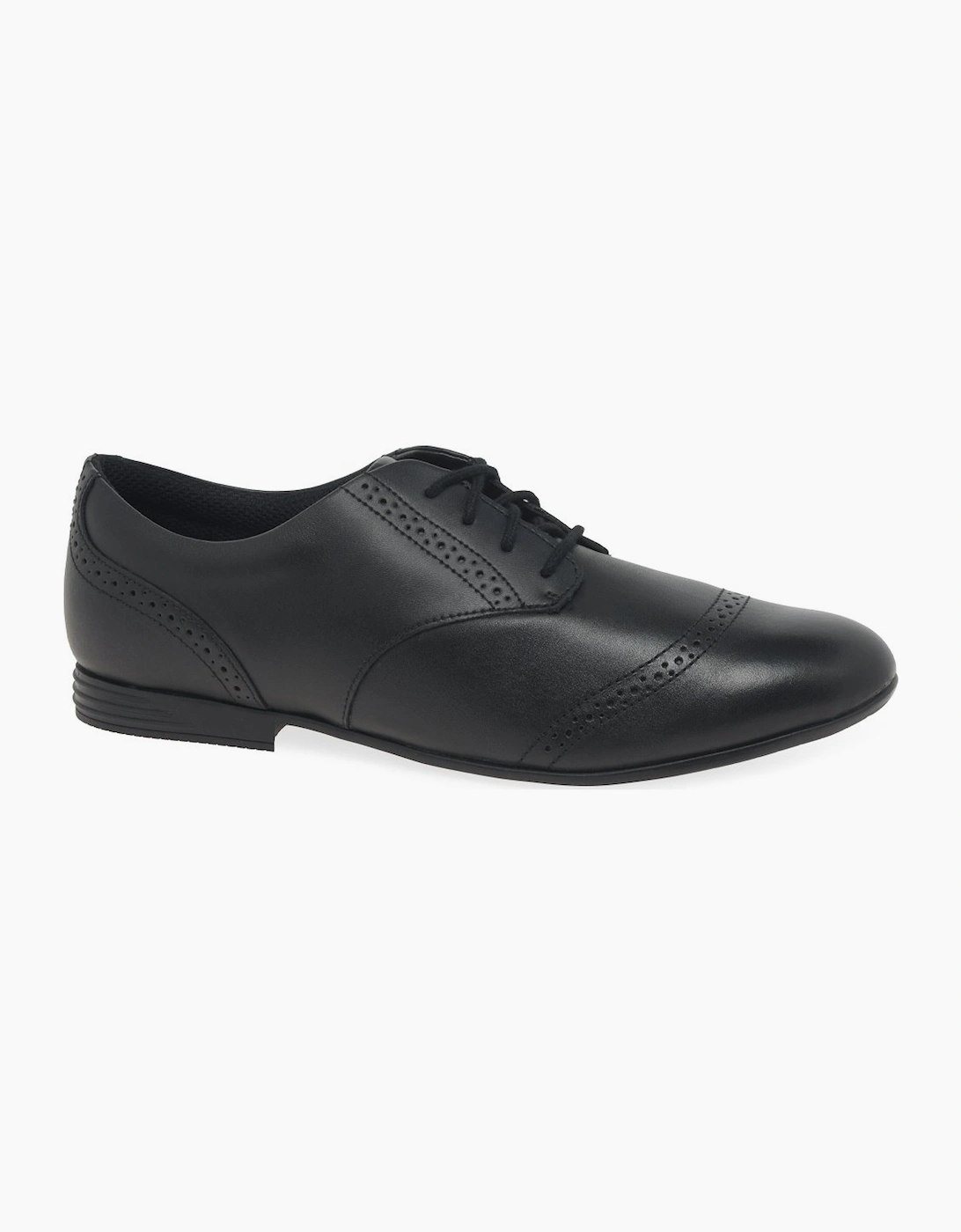 Clarks Girls Black 'S Finja Brogue Y Senior School Shoes - : 5.5 (Older)/E (Narrow) Junior 5.5/E Kids