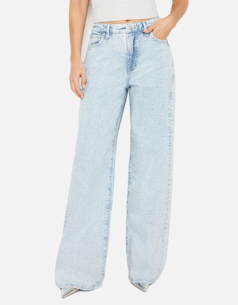 Good Ease Sequinned Denim Jeans