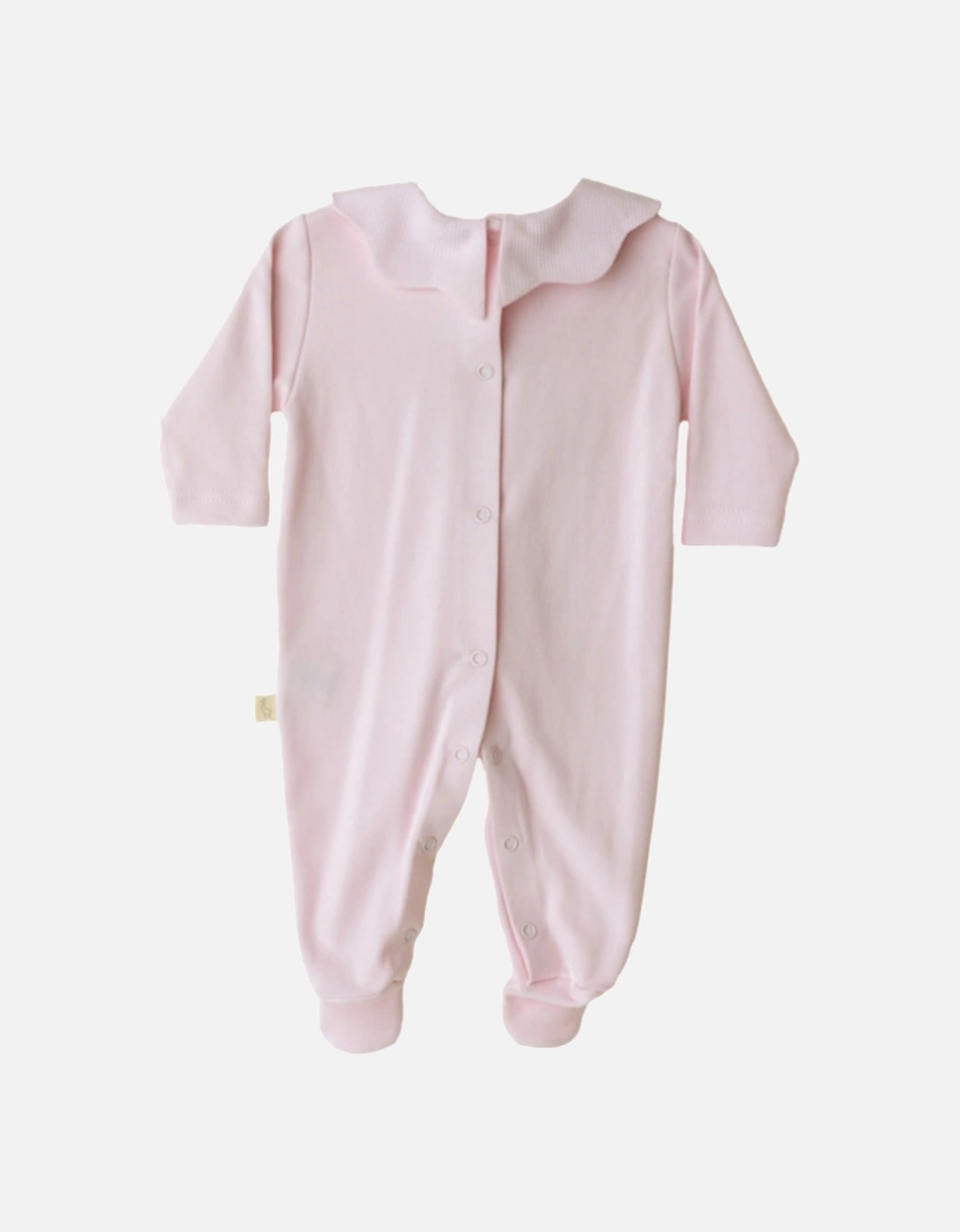 Cotton Pink Scollop Babygrow