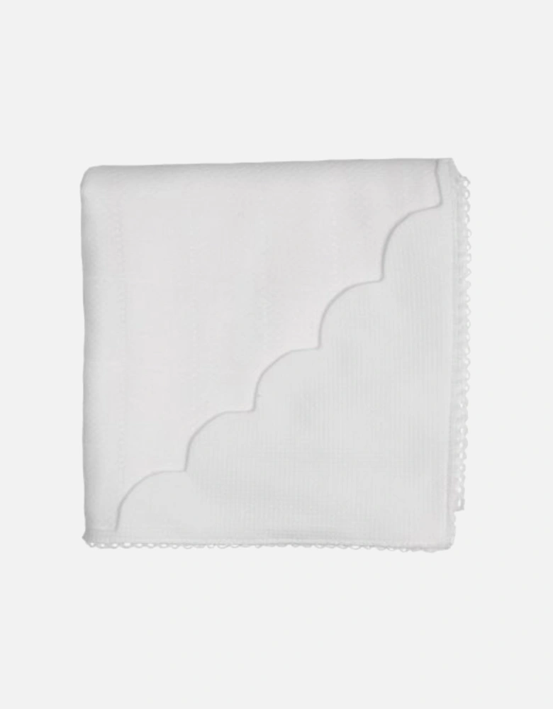 Cotton White Scollop Muslin