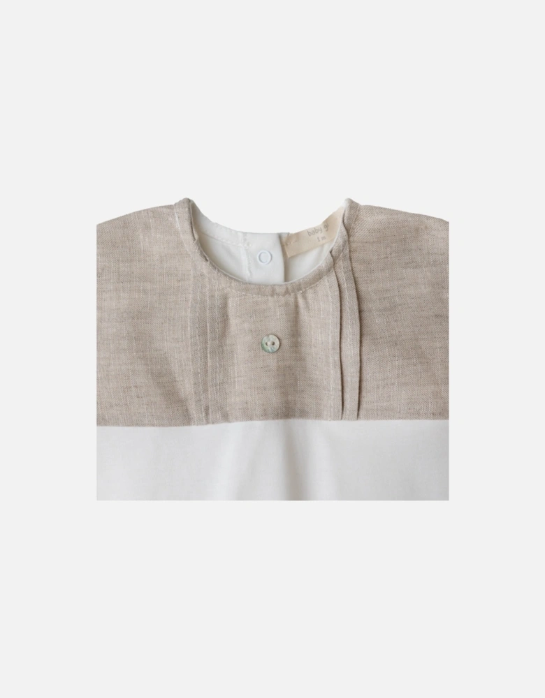 Cotton Linen Babygrow