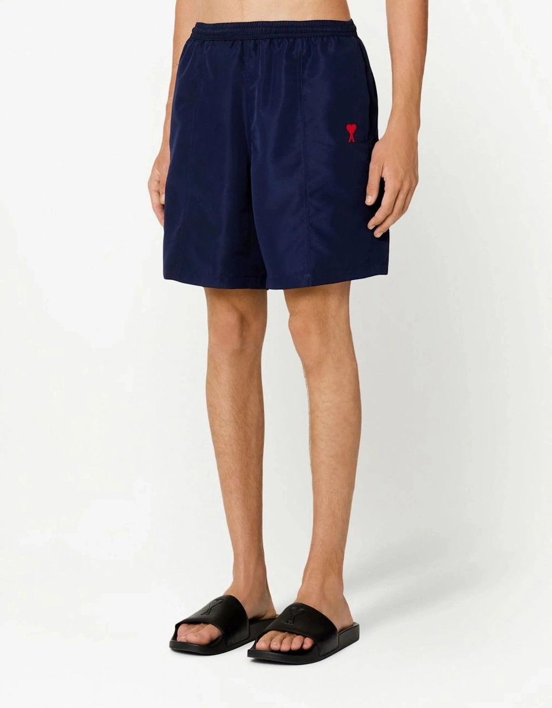 Embroidered logo Swim Shorts in Navy