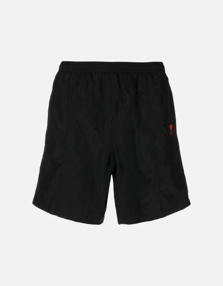 Embroidered logo Swim Shorts in Black