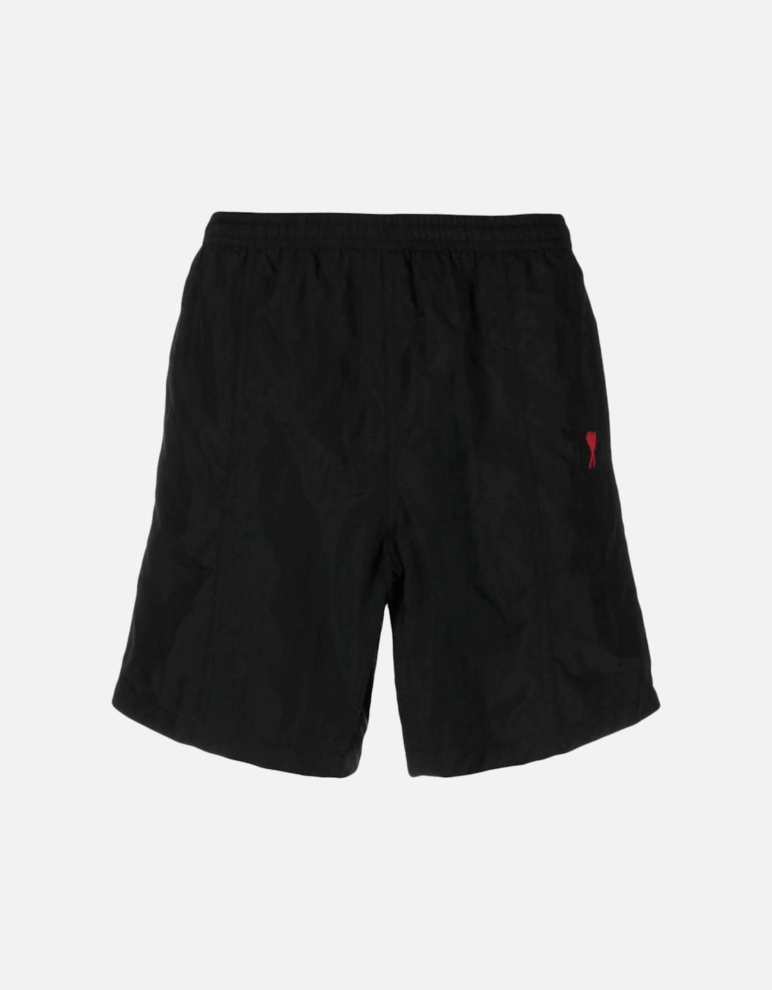 Embroidered logo Swim Shorts in Black, 3 of 2