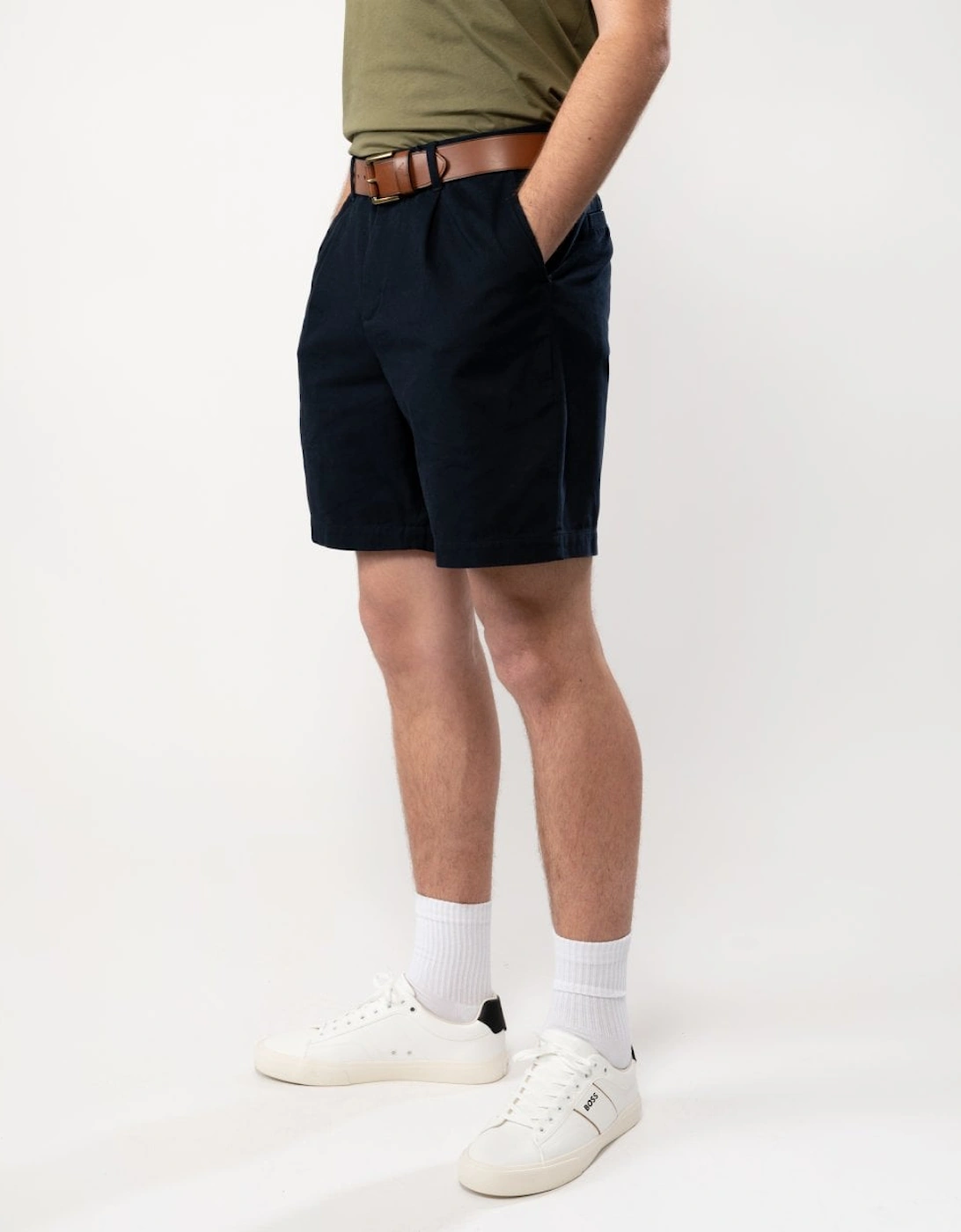 Mens Wide Leg Woven Shorts