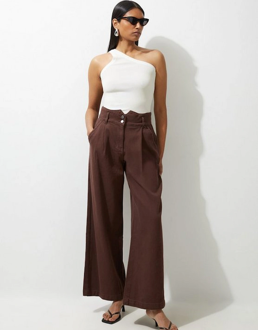 Denim Wide Leg Trousers, 4 of 3