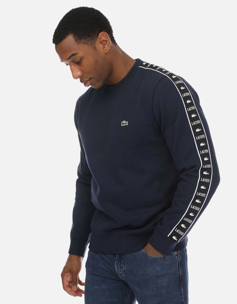 Logo Stripe Jogger Sweatshirt