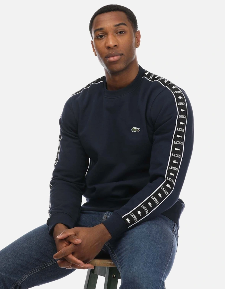 Logo Stripe Jogger Sweatshirt